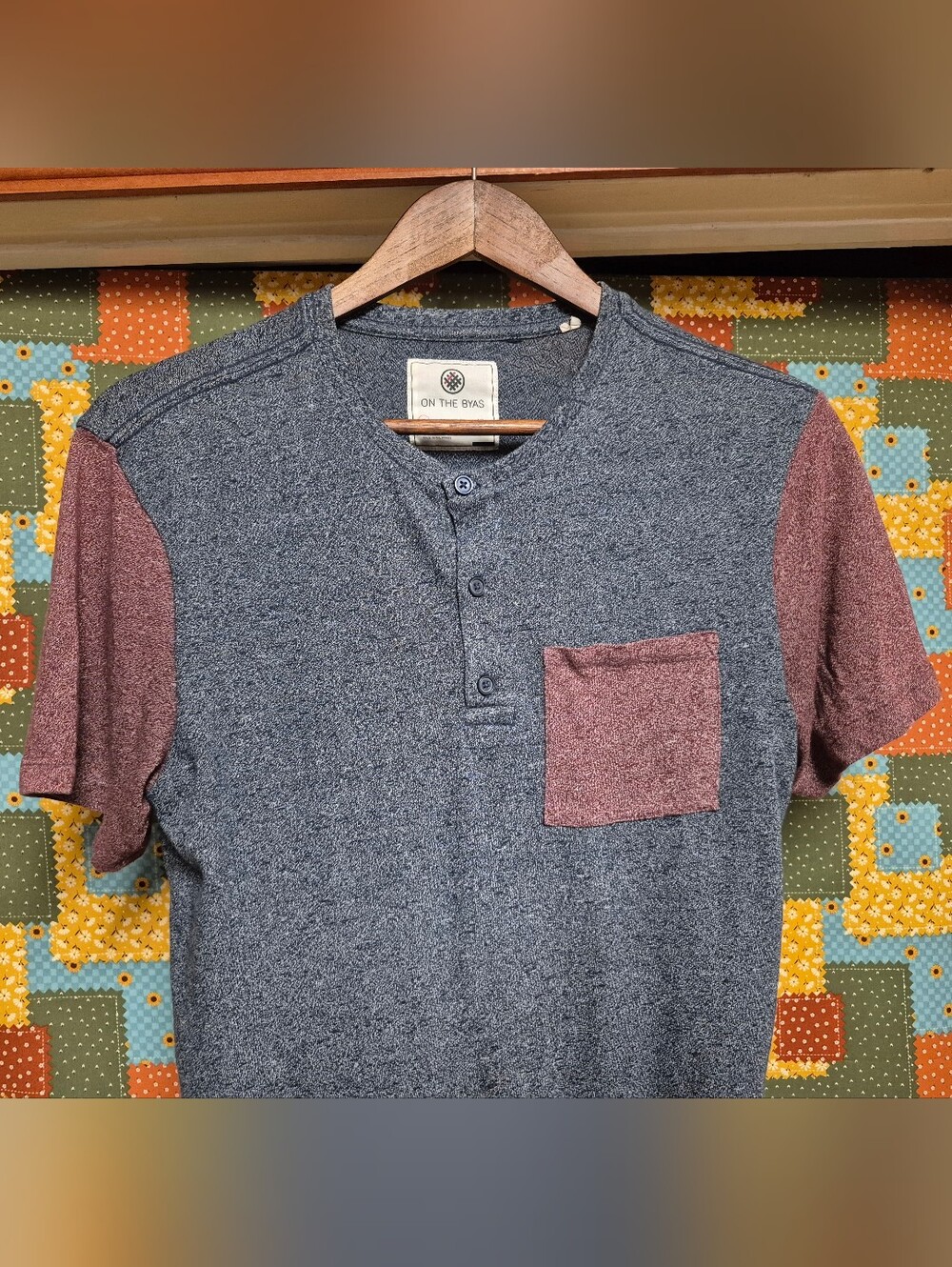 on the byas Short-Sleeve Colorblock Henley